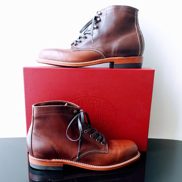 WOLVERINE Men\'s 1000 Mile Boot in Horween Leather Handcrafted in the USA main image 6